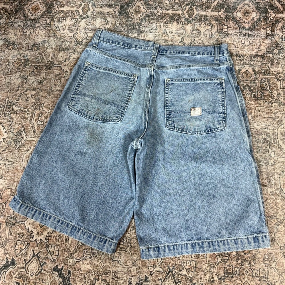 Vintage Levis Signature Baggy Denim Blue Jorts Size 34 Husky